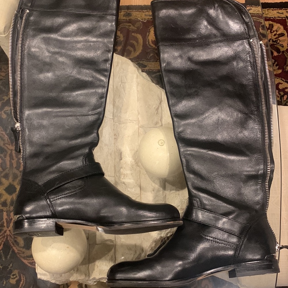 COACH knee high riding boots